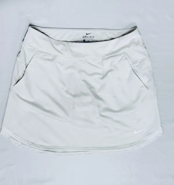 Nike Dri Fit Courtside White Tennis Skirt/Skort - M - Image 7