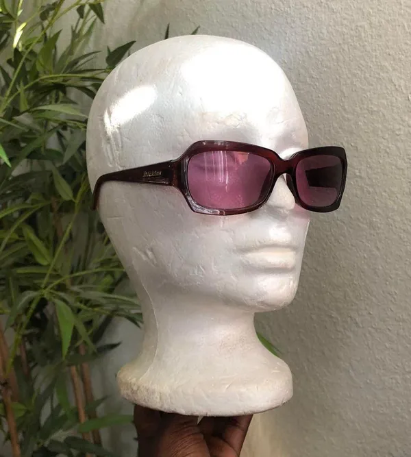 Vintage 90s Y2K Dickies Retro Baddie Cyber Goth Vixen Mcbling Pink Round Square Chunky Sunglasses #2000s #streetwear #Alternative #Whimsygoth #Grunge Biker - Image 3