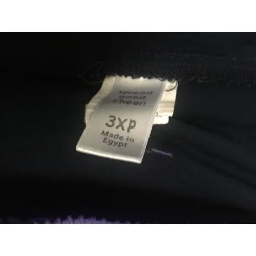 1 Pc Spread Good Cheer Womens Drawstring Scrub Pants Size 3X Scrub Blue Purple - Image 4