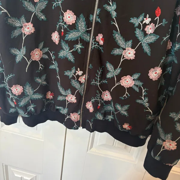 Emma‎ & Olivia Black Embroidered Jacket Size XL - Image 5