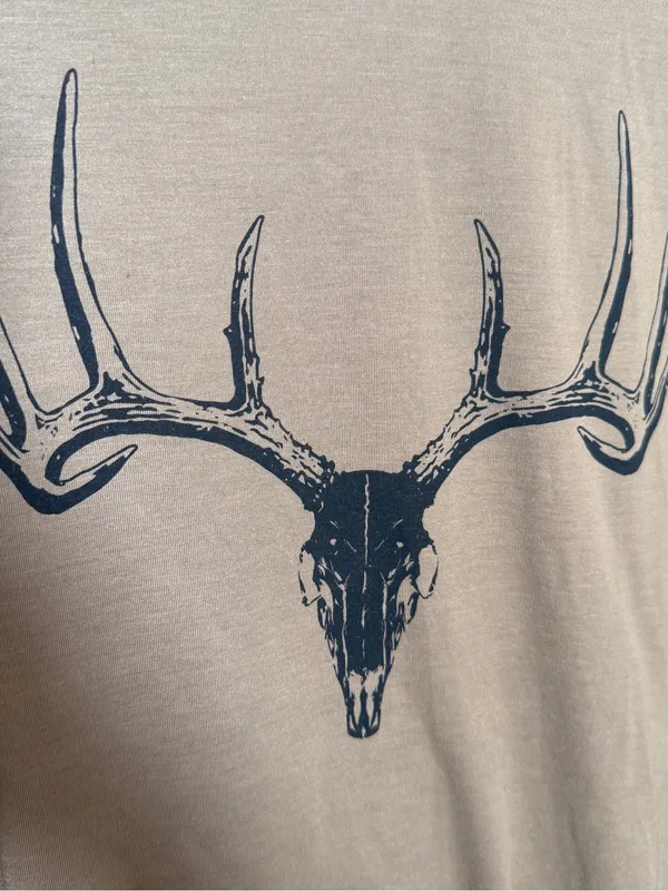 Browning Women's Long-Sleeve Deer Skull Graphic Shirt - Brown Medium - Image 3