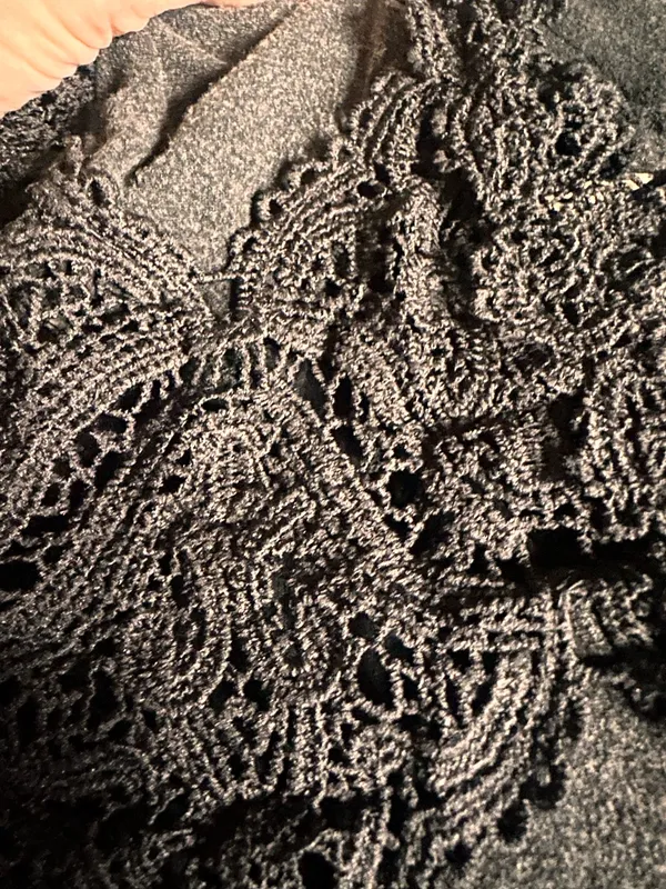 POL Black Lace Boho Blouse - Image 5