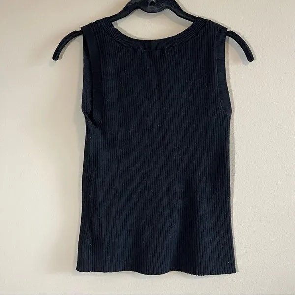 ✨ H&M Women’s Black Sweater Tank Top Small‎ - Image 4