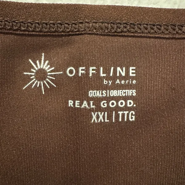 Aerie Brown Offline Crop Top - Image 3