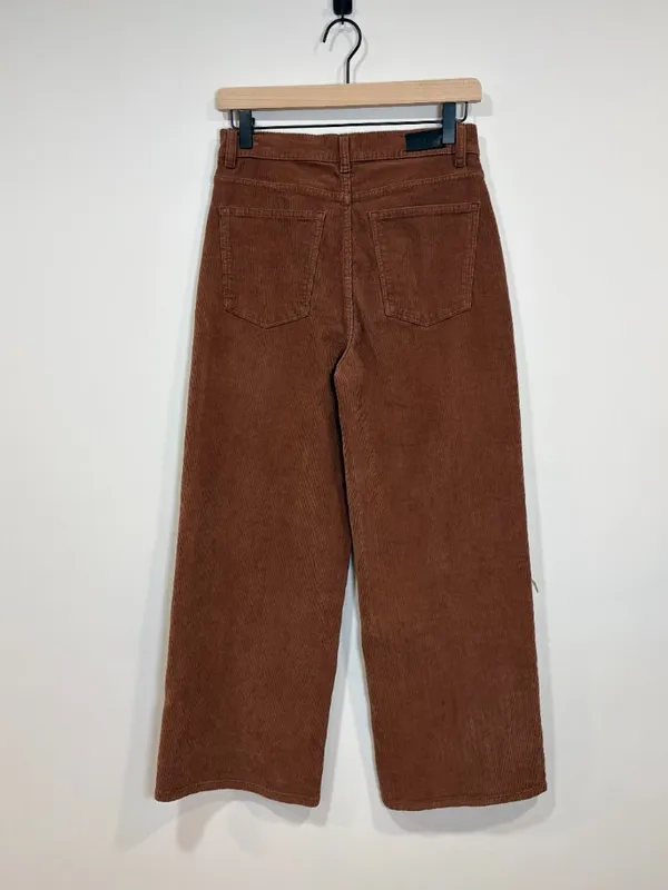 🌟 Dl1961 🌟 Hepburn Wide Leg 27" High Rise Corduroy Stretch Jeans Brown Sz 26 - Image 10