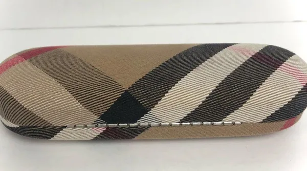 BURBERRY Eyeglasses Case Beige Red Black Burberry Plaid - Image 6