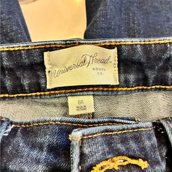 Universal Thread Deep Blue High Rise Wide Leg Jeans 6 - Image 6