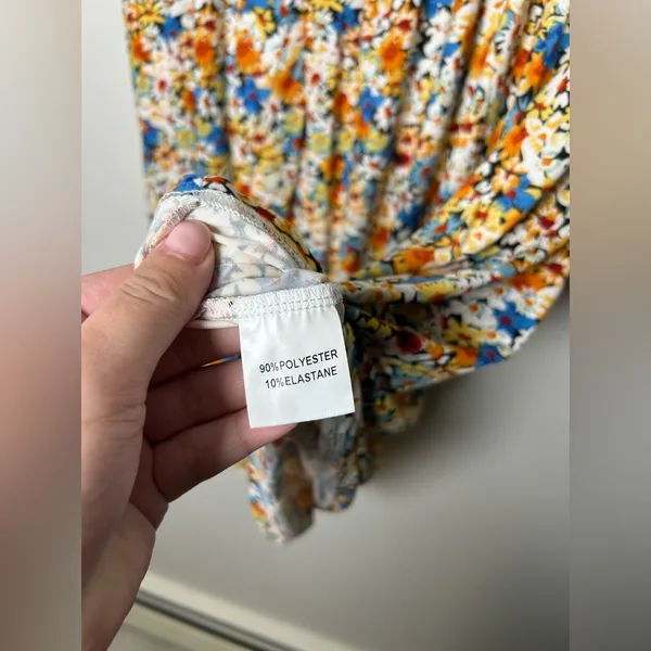 Floral Flowy Top Orange Size XXL - Image 2