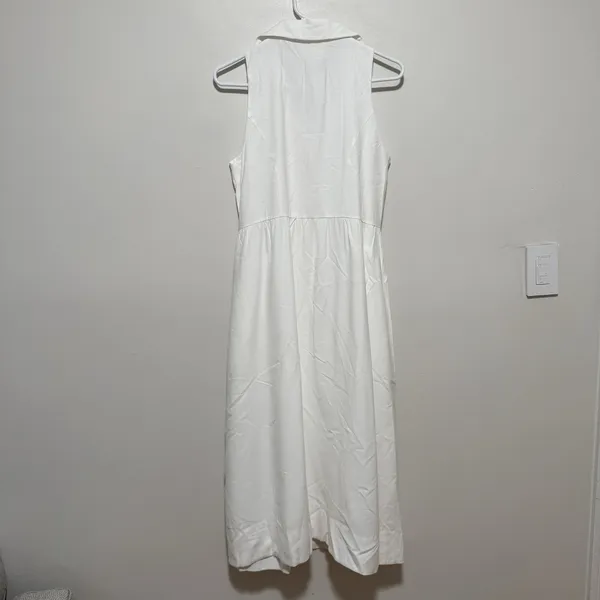 Pomander Place Tuckernuck Jules Collared Midi Sleeveless Button Front Dress - Image 5