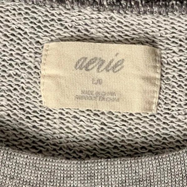 Aerie gray cropped sweatshirt size - Image 2