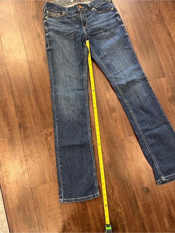 Ariat REAL Straight Leg Jeans Womens 31 XL Perfect Rise Analise Straight Leg - Image 4