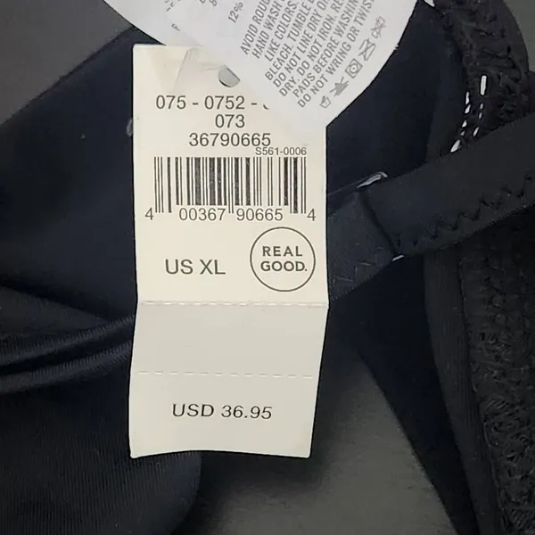 Aerie Black Ruffle Bikini Top NWT Size XL Black Triangle Bikini Top - Image 7