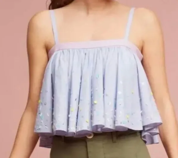 Anthropologie Pankaj & Nidhi Ayana Embellished Swing Top - Image 2