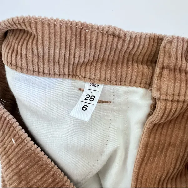 LOFT Women's Straight Corduroy High‎ Rise Pants Perfect Camel - Image 7