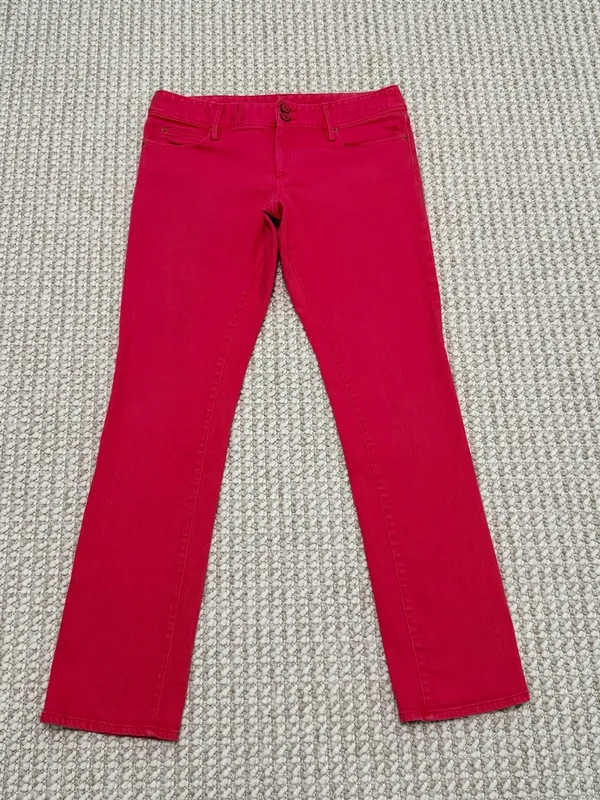 Lilly Pulitzer Worth Pink Straight Jeans size 12 - Image 2