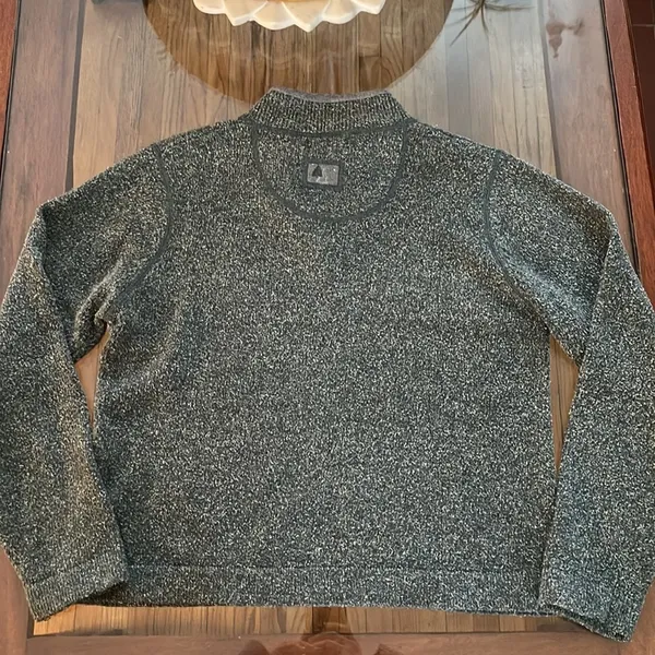 Woolrich Mockneck 3/4 Zip Top Sweater with Winter Tree Design - Image 3