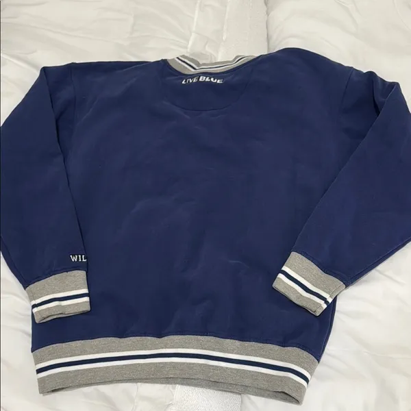 Vintage University of Kentucky Blue Wildcats Crewneck Pullover, Size XL - Image 4