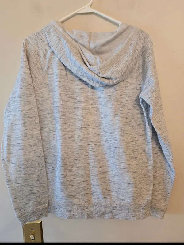 American eagle Heather Grey hoodie size womens medium oversized - Image 3