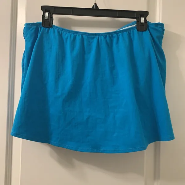 Athena Women's Swim Skirt 1-Piece Size 14 Turquoise Blue - Image 7