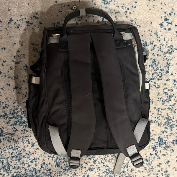 Black Quilted Baby Bag - Image 2