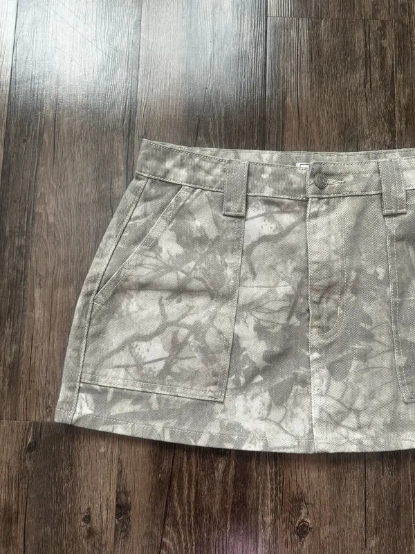 Camo mini skirt Gray Size 9 - Image 2