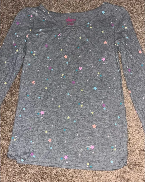 Starry grey long sleeve shirt Gray - Image 2