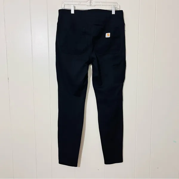 Carhartt Fitted Pull On Black Pants Size M(8-10) - Image 5