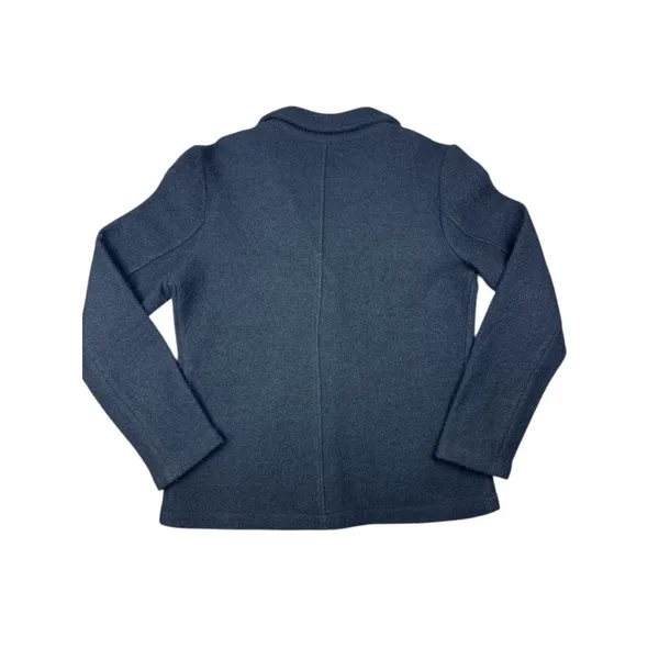 Jones New York‎ Jacket Women's Medium Black 100% Wool Button Up Pockets Luxury - Image 7
