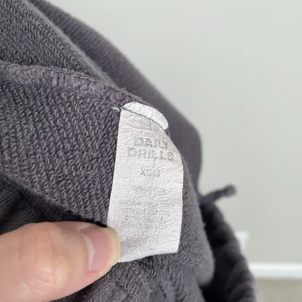 Daily Drills Size XS S Gray Drawstring Sweat Pants Lounge Cozy - Image 9