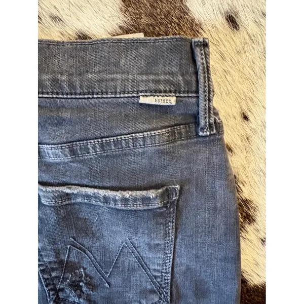 Mother Denim High Waist Mini Skirt In Sexy Just Walked Into Town Size 24 - Image 3