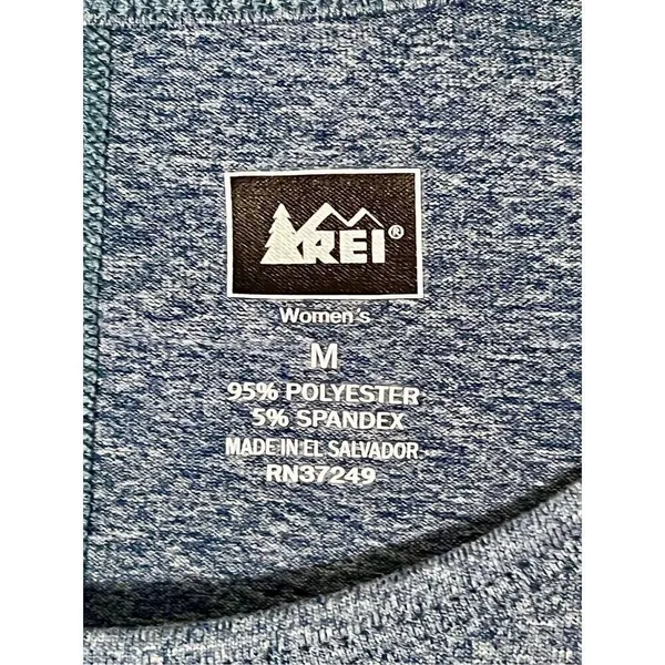 Women's REI Athletic Hiking Short Sleeve Shirt Polyester Spandex Sz Med - Image 3