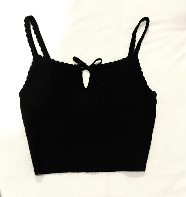 LA Hearts Black Crop Tank - Image 3