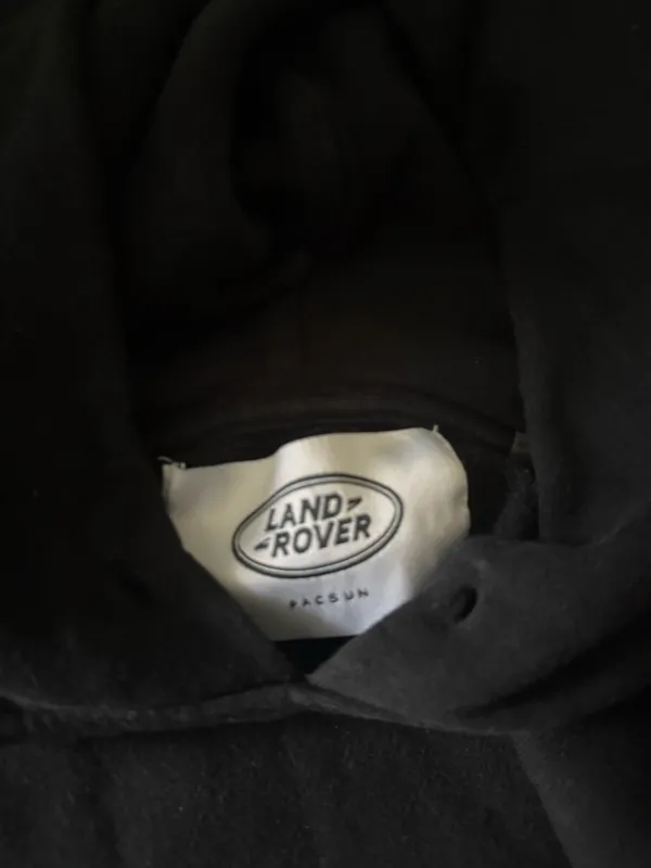 PacSun black mens land rover Hoodie - Image 3