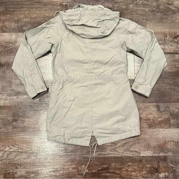 Columbia Women’s Hooded Spring Jacket Light Gray Size Medium - Image 5
