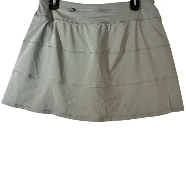 CRZ Yoga Tennis Skort Womens L Beige High Rise Athleisure Golf Pickleball Active - Image 2
