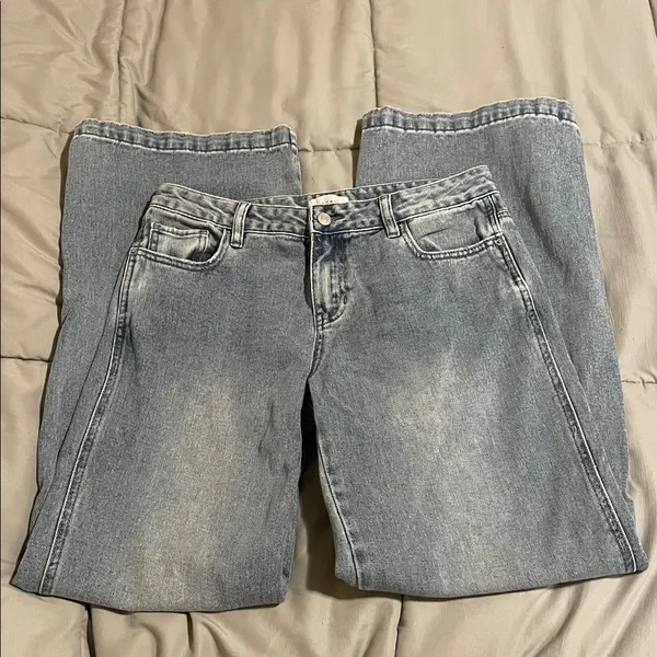 Pacsun Casey Low Rose Baggy Jeans (Light Wash) - Image 6