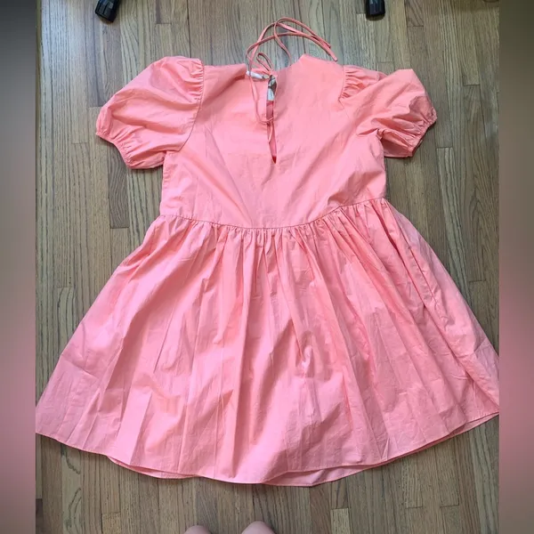 Hyacinth house tuckernuck allie mini dress small coral - Image 5
