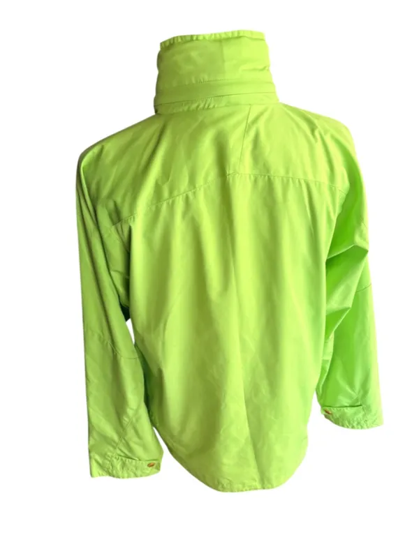 Lauren Ralph Lauren Lime Green Rain Jacket Wind Breaker Size M (21” PTP) - Image 5