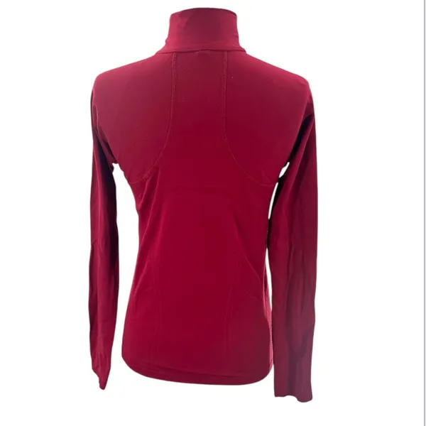 Athleta momentum seamless half zip red Long Sleeve Performance‎ Pullover Top S - Image 3