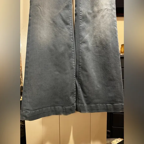 Vintage 7 For All Mankind Ginger Low-Rise Wide Leg Jeans $248MSRP - Image 14