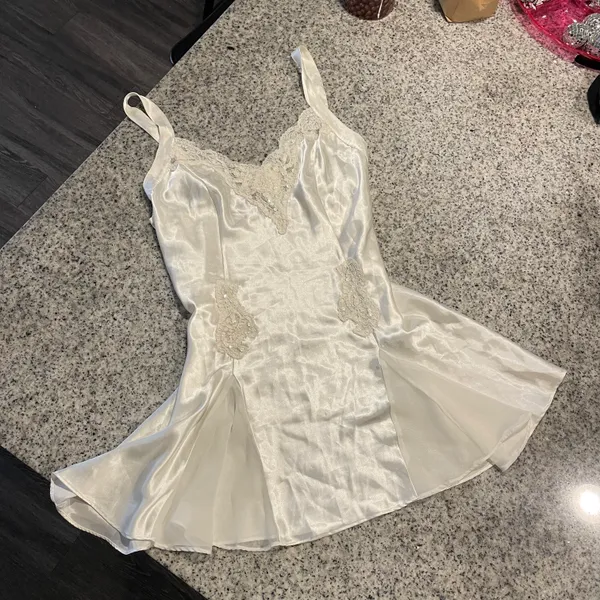 victoria’s secret white slip dress - Image 2
