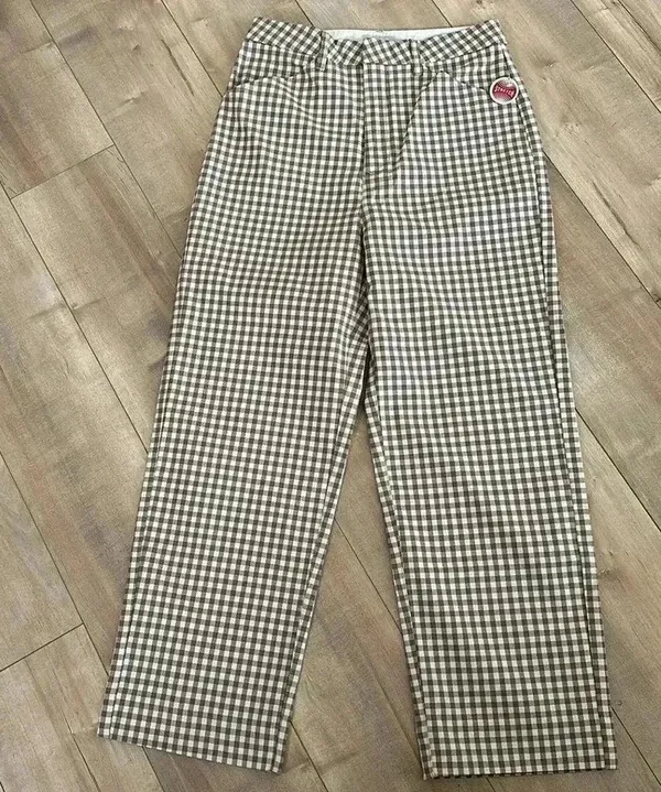 NWT Brixton Thurston Pants Twig/White Cap Super High Waist Straight Leg 27 W 26L - Image 6