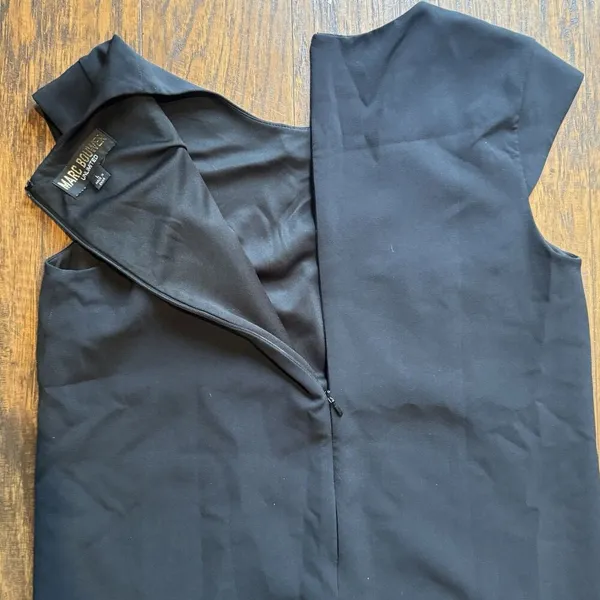 Marc Bouwer Unlimited Womens Large Black Stretch Sheath Dress Career Cocktail - Image 6