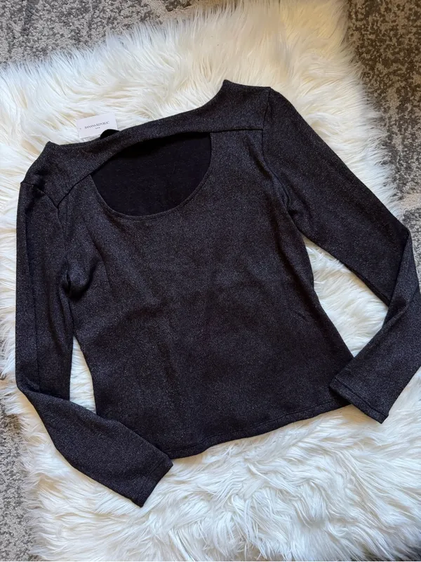 Banana Republic sparkle knit top - Image 7