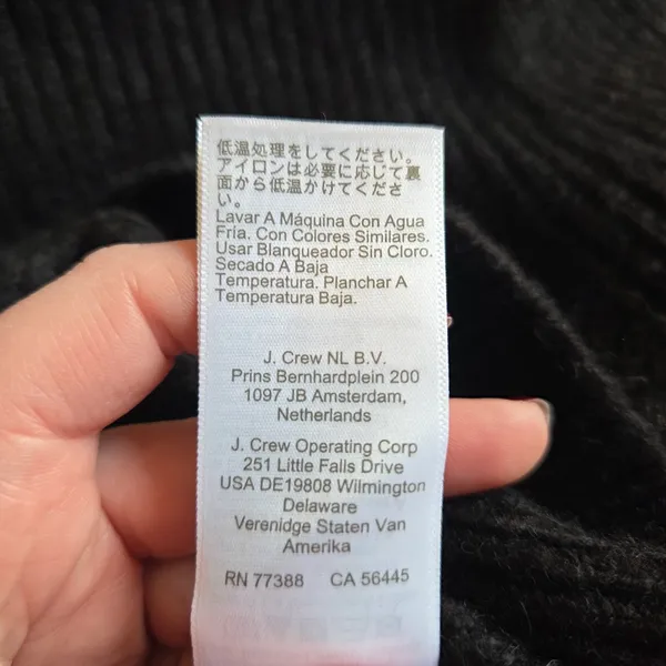 J. Crew Black Puff Sleeve Turtleneck Alpaca and Wool Blend Sweater - Image 11