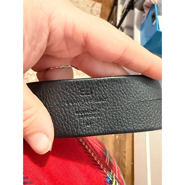 B-Low the Belt Black Pebbled Vegan Leather Belt in OS‎ - Image 2