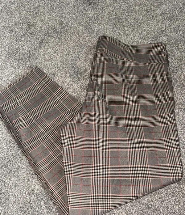 Brown Plaid Pants Size 16 - Image 6