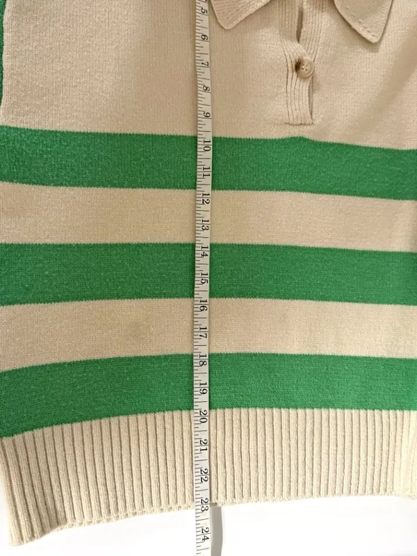 Hyfve Striped Polo Collar Knit Sweater - Image 11
