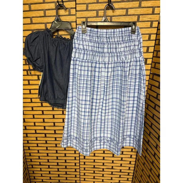 Free Assembly Two Piece Skirt Set Size‎ XS Blue - Image 2