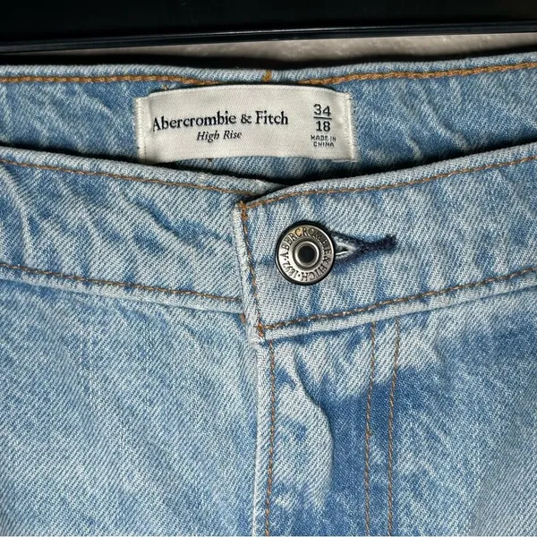 NEW Abercrombie & Fitch front slit denim midi skirt women’s plus size 18 / 34 - Image 9